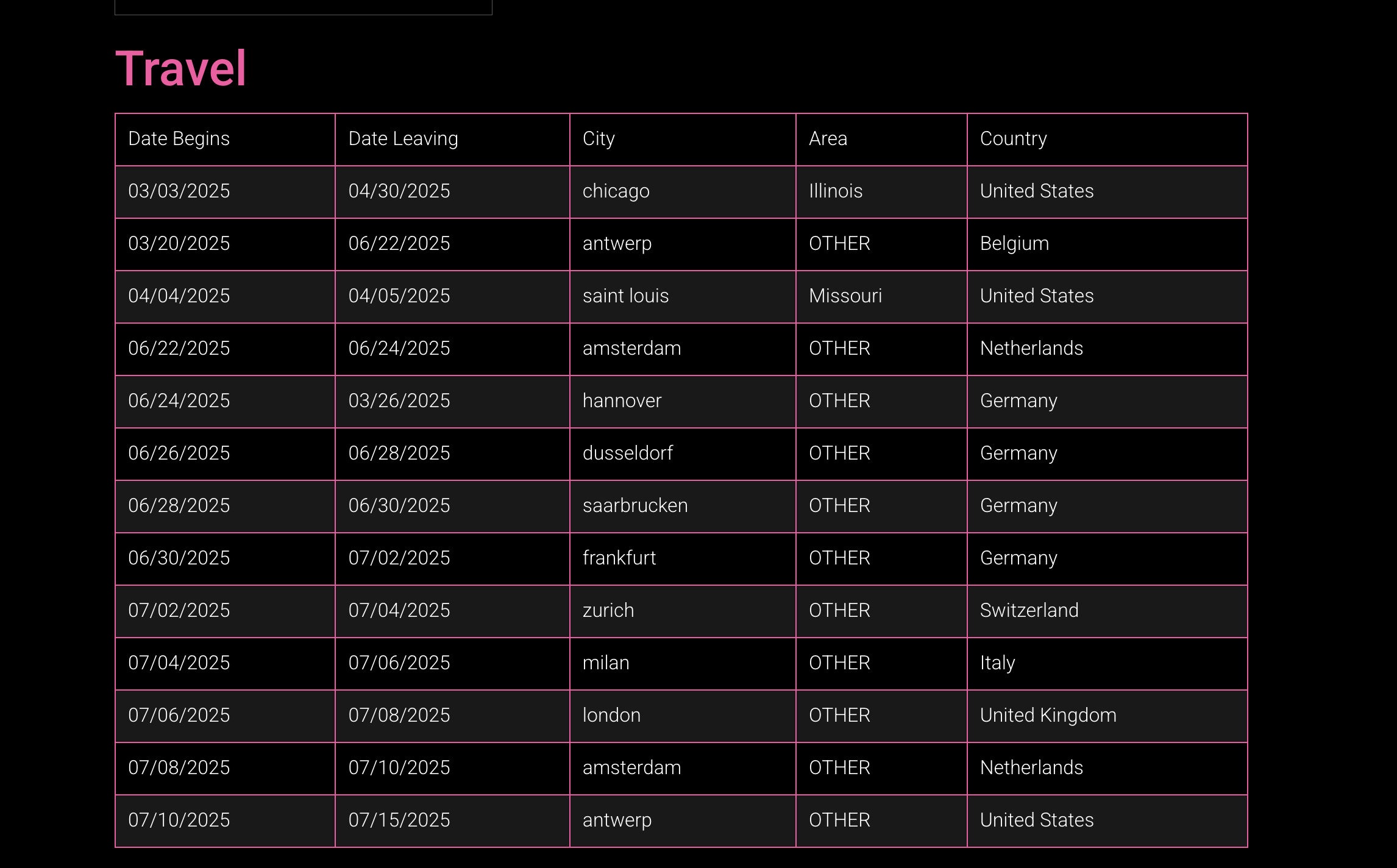 my europe tour dates are out bookings are open!